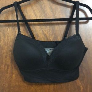 Body by Victoria Black Padded Wireless Bra 36D